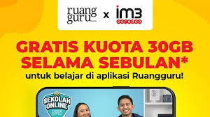 Cek kuota internet indosat ooredoo via dial kode ussd/umb. Cara Aktifkan Kuota Gratis 30gb Indosat Ooredoo Untuk Akses Ruangguru Cukup Unduh Myim3 Tribunnews Com Mobile