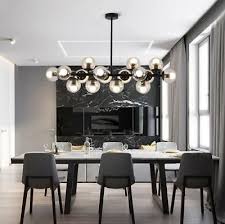 Yes, we carry a matte black product in modern chandeliers. 16 Heads Dining Room Chandelier Modern Led Glass Ball Dna Molecule Pendant Light Dining Room Chandelier Modern Dining Room Chandelier Modern Chandelier