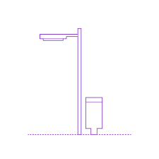 Direct burial 120 inch outdoor post by craftmade. Street Lights Dimensions Drawings Dimensions Com