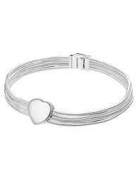 28.00 cm) €89.00 pandora people 925 sterling zilveren spinning forever & always soulmate bedel 799266c01 Pandora 75342 Reflexions Silber Damen Armband Snakes Mit Herz Clip
