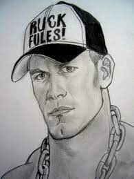 Wwe John Cena By Https Vinceart Deviantart Com On Deviantart John Cena Drawing John Cena Wwe Coloring Pages