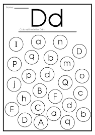 letter d worksheets flash cards coloring pages