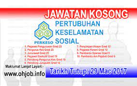 Sementara itu, jawatan kosong yang didaftarkan majikan di portal berkenaan adalah sebanyak 1,545 jawatan dengan selangor, sarawak dan negeri sembilan mencatatkan. Jawatan Kosong Perkeso Pertubuhan Keselamatan Sosial 29 Mac 2017 Jawatan Kosong Kerajaan Swasta Terkini Malaysia 2021 2022