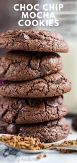Chocolate Chip Mocha Cookies Deliciously Soft Thick And Chewy Chocolate Cookies Infused Wi Chocolate Chip Mocha Cookies Mocha Cookies Coffee Cookies Recipe