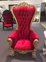 33 Off Gold Red Absolom Santa Boutique Salon King Queen Christmas Throne Chair Mebel Obivka Arhitektura Doma