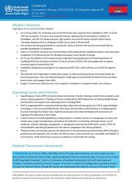 Take steps to help prevent getting sick. Covid 19 Joint Who Moh Situation Report 03