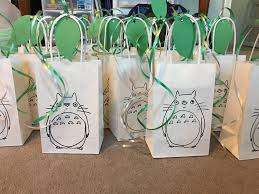 18th Birthday Goodie Bag Ideas Totoro Party Favor Gift Bags In 2020 Totoro Party Studio Ghibli Party 18th Birthday Party Ideas For Girls