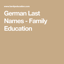 That's why favorites can be quite different from country to country, even if they share a common language. Top 10 Most Common Last Names In Germany Hno At