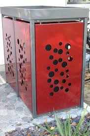 Mulltonnenbox Alu Aluminium Mulltonnenboxen Von Zaun Fackler Bahce Tasarim Fikirleri Fikirler Tasarim