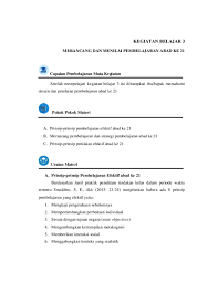 Pembelajaran di abad 21 harus dapat. Pdf Kegiatan Belajar 3 Merancang Dan Menilai Pembelajaran Abad Ke 21 Wilya Marya Academia Edu