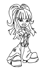 Hours of fun await you by coloring a free drawing cartoons bratz. The Bratz Free To Color For Kids The Bratz Kids Coloring Pages