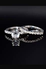 10k Gold Wedding Ring Set Cz Ring Stacking Ring White Gold Ring Size 7 Ring Wedding Wedding Rings Sets Gold Affordable Wedding Ring Set Wedding Ring Sets