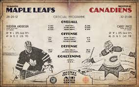 Maple leafs round 1 game 4: Game 61 Maple Leafs Vs Habs Gamecard Inside Program Leafs