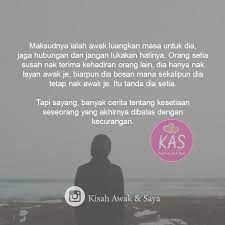 Mereka mungkin melihat selingkuh sebagai tindakan yang menjijikkan. Orang Setia Kisah Awak Dan Saya Facebook