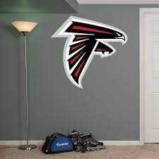 Atlanta Falcons Logo Real Big Fathead Peel Stick Wall Graphic Atlanta Falcons Wall Atlanta Falcons Logo Atlanta Falcons Man Cave Atlanta Falcons Crafts