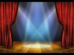 John Lanier God Is My Refuge Red Curtains Background For Photography Stage Spotlights