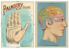 phrenology and palmistry poster pack of 2