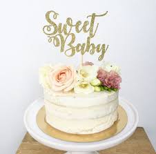 Sweet Baby Cake Topper Baby Shower Glitter Cake Topper Gender Reveal Party Gender Neutr Oh Baby Cake Topper Bridal Shower Cake Topper Baby Shower Cakes Neutral