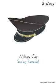 Military Cap Free Sewing Patterns Military Hat Pattern Military Cap Hat Patterns To Sew