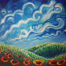 Joy Of Spring- Nature Painting By Aarti Rani, Paintings Fine Art for Sell