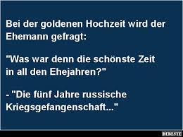 Fünfzig ehejahre liegen hinter einem paar, das die goldene hochzeit feiern darf. Bei Der Goldenen Hochzeit Wird Der Ehemann Gefragt Lustige Bilder Spruche Witze Echt Lustig