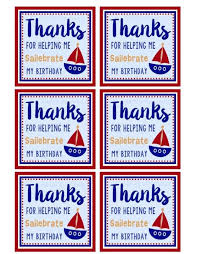 Nautical Themed Party Printables Thank You Cards Tags Use These For Favors Treat O Nautical Themed Party Nautical Theme Birthday Nautical Birthday Party