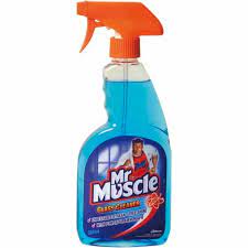 Mr muscle glass cleaner spray contains vinegar which means that it is able to remove all dirt and grease without leaving smears and other unwanted marks. Mr Muscle Glass Cleaner Indoor Cleaners Mitre 10