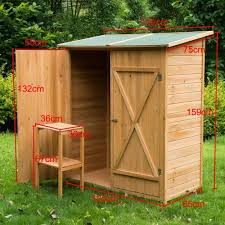 Armario Para Utensilios De Jardinagem 165 X 140 X 75 Cm Armario Jardim Madeira Port Cobertizos De Almacenamiento Casa De Juegos Exterior Herramientas De Jardin