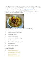 Soto ayam is a traditional indonesian dish which uses ingredients such as chicken, lontong, noodles, and vermicelli. Resep Soto Ayam Pdf