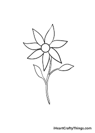 From cute heart pictures for preschool kids to color to more detailed and intricate designs for big kids and adults, we hope you find a coloring page that you like! Flower Drawing How To Draw A Flower Step By Step