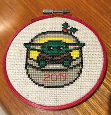 These patterns also make great gift tags and ornaments. Fo Baby S First Christmas Ornament Baby Yoda By U Flamingocosmos Crossstitch