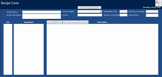 How To Create A Recipe Database Recipe Database Create A Recipe Recipe Form