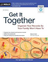 We recommend you do not send personal data via email. Get It Together Organize Your Records So Your Family Won T Have To Amazon Co Uk Cullen Melanie Irving Shae 9781413317534 Books