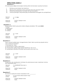 Bagod sudjadi, m.ed serta dra. Quiz Mpu Titas Quiz Question Pilih Pernyataan Yang Menerangkan Tentang Faktor Kemerosotan Sesebuah Tamadun Berlakunya Penindasan Dan