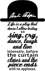 Чарльз спенсер чаплин родился 16 апреля 1889 года в лондоне, в семье артистов. Charlie Chaplin Zitat Sticker Tenstickers