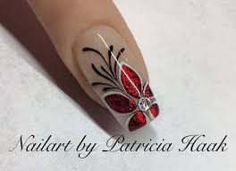 No te preocupes por cuál sea tu estilo, porque vamos a …. Unas Color Rojo Con Flores Unas Decoradas Paso A Paso Facebook