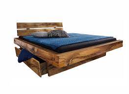 Futonbett aus bambus für 160x200 matratzen schlafzimmer bett 2 personen. Sam Balkenbett Massivholz 160x200 Mit 2 Bettkasten Fichte Bennet