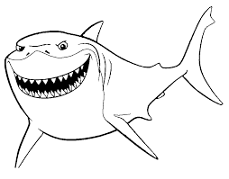 Free coloring pages finding nemo. Bruce Finding Nemo Coloring Page Coloring Home