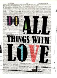 Do All With Love Dictionary Original Page New Enlarged Etsy Home Quotes And Sayings Dictionary Art Print Dictionary Art