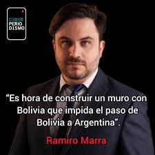 ❤️ Ramiro Marra con el amor y la originalidad que lo caracterizan. Quiere  construir un muro para que los bolivianos no puedan pasar a Argentina ‼️  Algo novedoso, jamás se le había
