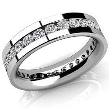 2 Carat Channel Set Diamond Eternity Wedding Band Mens Ring In 2022 Mens Diamond Wedding Bands Mens Rings Wedding Diamond Mens Wedding Rings