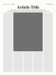Kids newspapers during coronavirus washington post. Newspaper Template For Kids