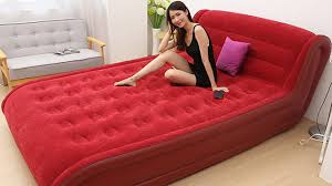 Inflatable Bed Home Double Air Bed Air Mattress Thickened Portable Air Bed Outdoor Lazy Air Bed Mat Inflatable Bed Air Bed Air Mattress