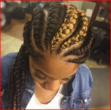 The style consists of five braids. Goddess Braids Hairstyles Natural Hair Braided Hairstyles