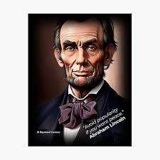 Abraham Lincoln With Donald Trump Hair Political Republican Photographic  Prints for Sale