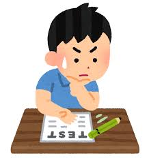 鉛筆を転がしてテストに答える人のイラスト | かわいいフリー素材集 ...