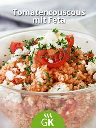 Tomatencouscous Mit Feta Rezept Rezept Rezepte Rezepte Abendessen Gesunde Vegetarische Rezepte