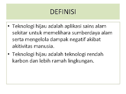 Atau ingin tahu ciri ciri ikan kekurangan oksigen? Teknologi Hijau Tm 5 6 Teknologi Hijau Definisi