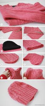Canvas June Diy Beanie Diy Clothes Diy Fashion Recycled Sweaters
