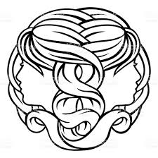 Astrology Zodiac Signs Circular Gemini Twins Horoscope Symbol Gemini Tattoo Zodiac Signs Gemini Gemini Art